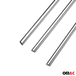 Kia Rio Window Trim - Omac - S.Steel - Gloss Silver - '12-'15